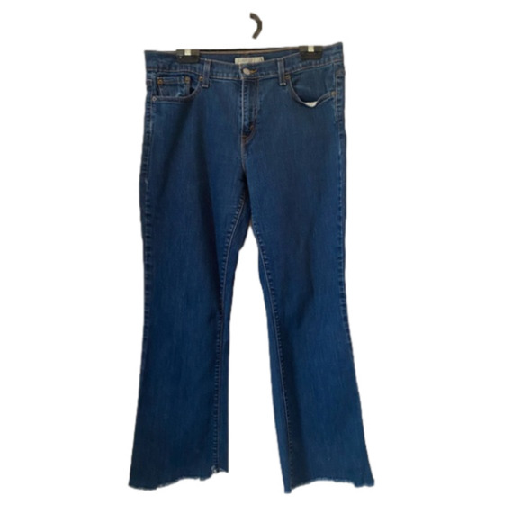 Levi's 515 Women's 12 Boot Cut Mid Rise Raw Hem Denim Jeans Western Cowgirl - Picture 1 of 8